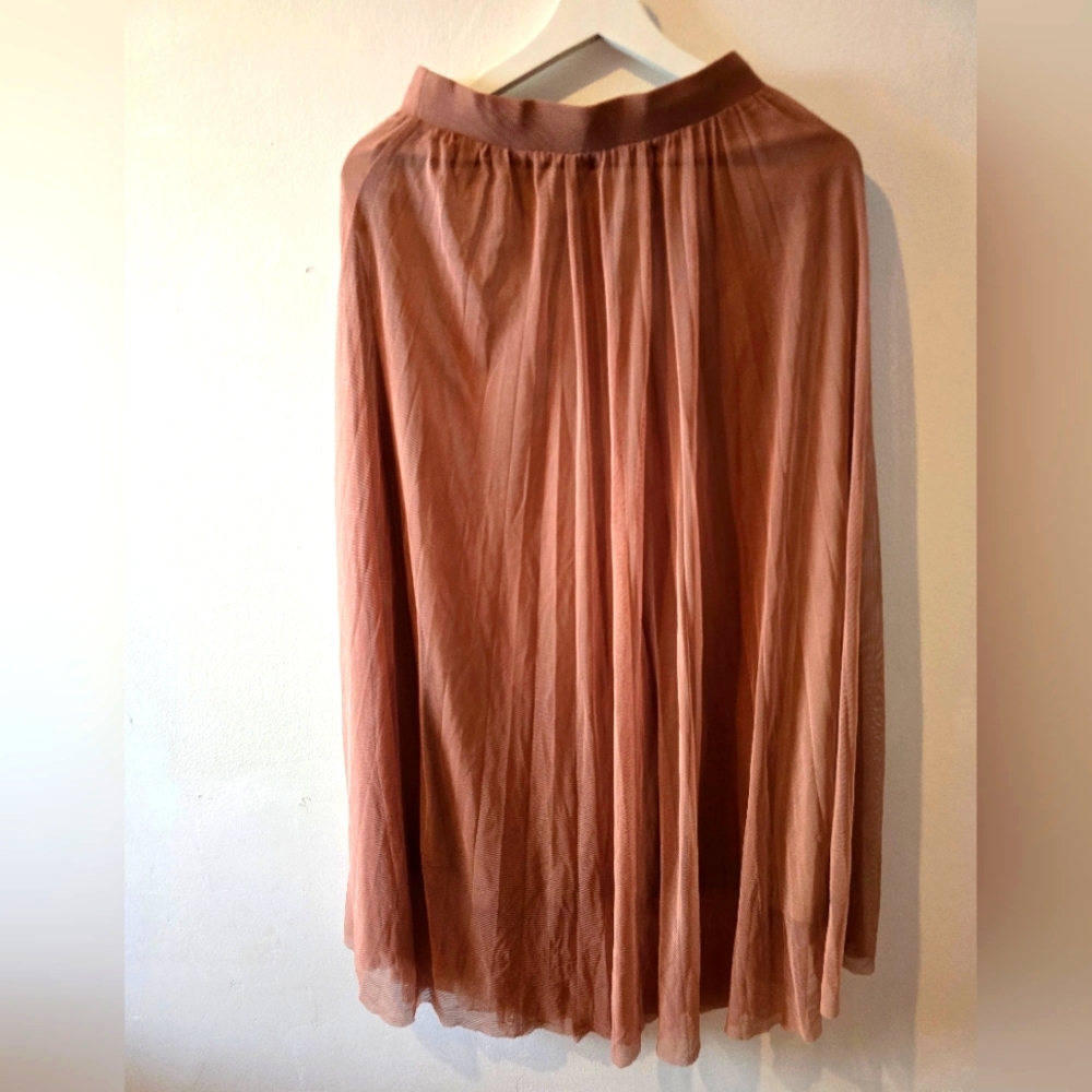 Brown Mesh Skirt